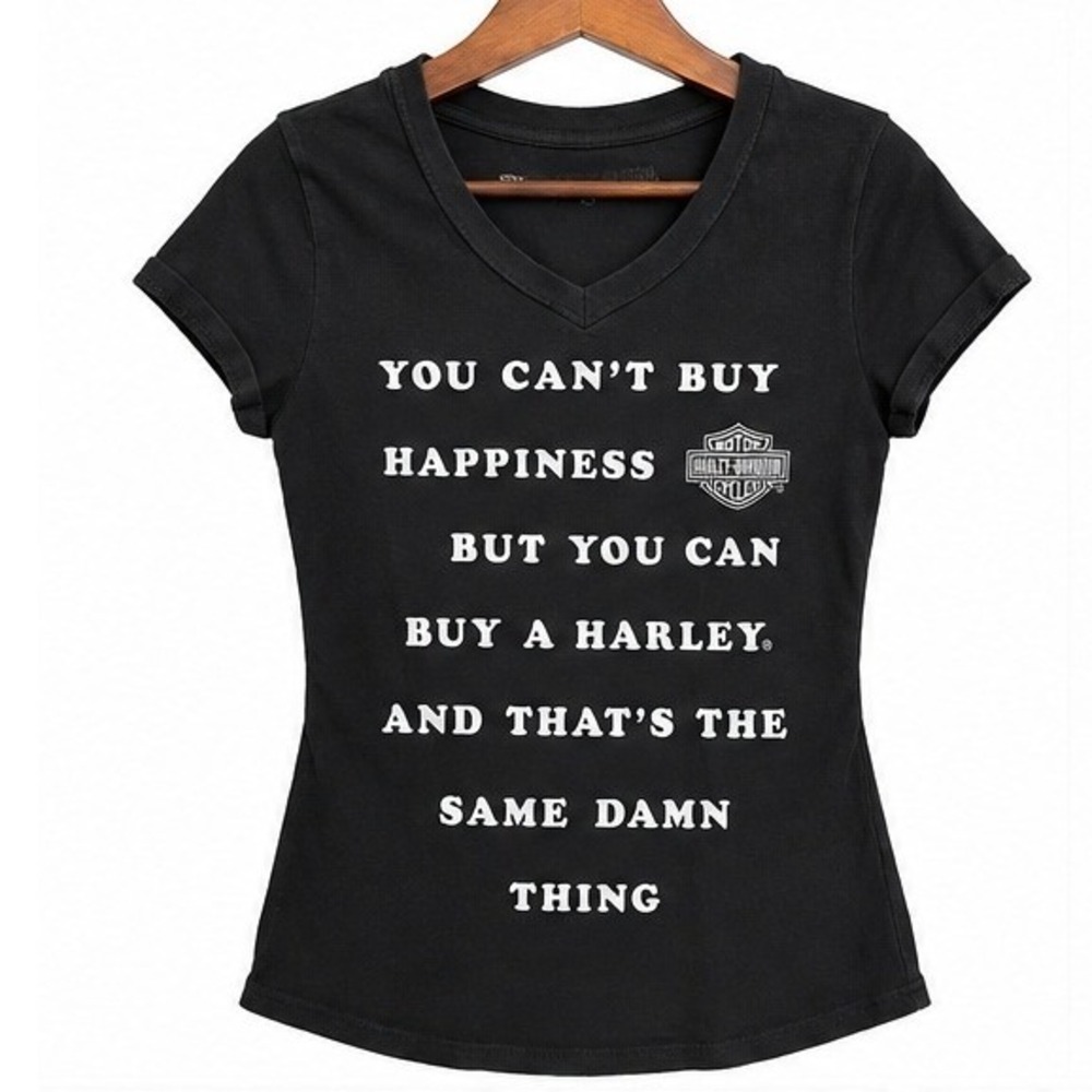 Harley-Davidson Official Snarky 'Same Thing' XSmall Tee Shirt Black